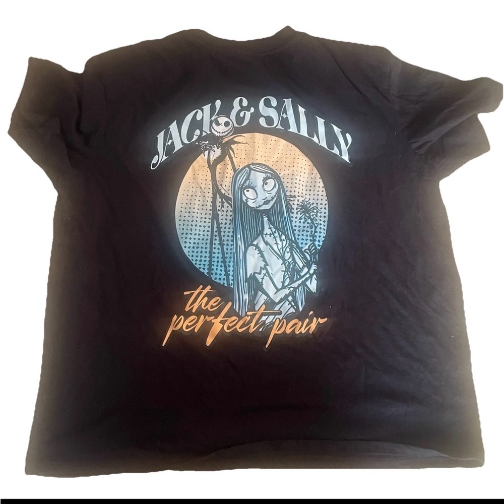 Disney Nightmare Before Christmas Womens Tshirt Black XXL Short Sleeve Cotton - Picture 2 of 8